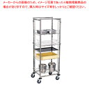 【まとめ買い10個セット品】遠藤商事 / TKG リムーバブルシェルフトローリー シングルコラム(19段)【メイチョー】