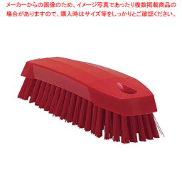 【まとめ買い10個セット品】ヴァイカン ハンドブラシ 3587 ソフトタイプ レッド【キッチンブラシ 業務用】【メイチョー】