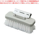 HGワンタッチデッキブラシ ホワイト【デッキブラシ 掃除道具 デッキブラシ 掃除道具 業務用】【メイチョー】