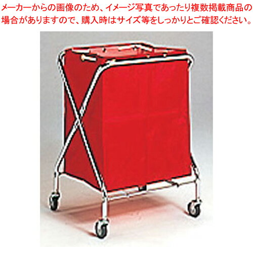 BM ダストカー 大 赤【清掃用ワゴン ダストカー ダストボックス ゴミ箱 業務用】【メイチョー】