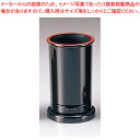 【まとめ買い10個セット品】ABS製丸箸立て 黒天朱(ヨージ入付) 82013520【メイチョー】(3)
