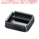 【まとめ買い10個セット品】 メラミン カラー灰皿 A-270 正角 レスト付〈黒〉【灰皿 アッシュトレイ】【メイチョー】