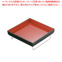 スクエアトレー P30 黒内朱【調理器具 厨房用品 厨房機器 プロ 愛用 販売 なら 名調】【メイチョー】