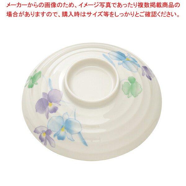 メラミン「すみれ」丼 小 蓋 VO-18B【食器 テーブルウェア おしゃれな食器 可愛い 食器 和食