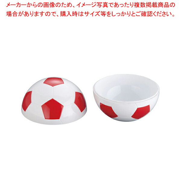 【まとめ買い10個セット品】お子様ランチ皿 サッカーボール(仕切無) 小 YB-SRSR レッド【 メラミン お子様用ランチ皿 】 【 ジュニア キッズ メラミン お子様用ランチ皿 業務用】【メイチョー】