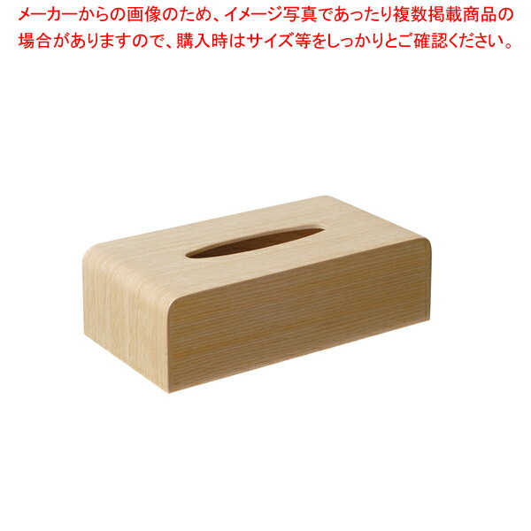 【まとめ買い10個セット品】木製ティッシュボックス ホワイトオーク TS-03H【メイチョー】