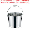 18-8プレスバケツ(目盛付)バネ把手 10L【メイチョー】