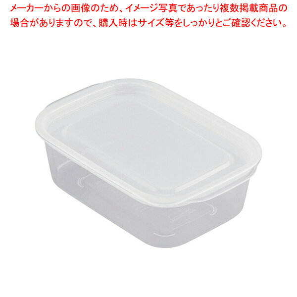 Condiments Container - 楽ちんパック 角型 クリアーホワイト 600ml(1個入)【メイチョー】