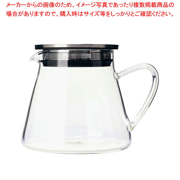 商品の仕様●富士山を連想させるシェープデザイン●透明な耐熱ガラス製なので、茶葉の広がりを目で楽しむことができるリーフティーには理想的なポットです。● 蓋にストレーナー(茶こし)を内蔵■サイズ直径×高さ(mm)：79×105■●容量(cc)：...