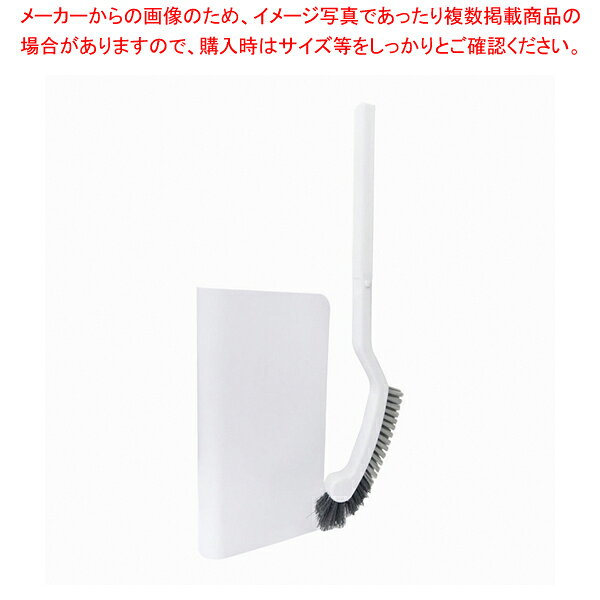 スリムトイレブラシ ケース付 ホワイト 81316【メイチョー】