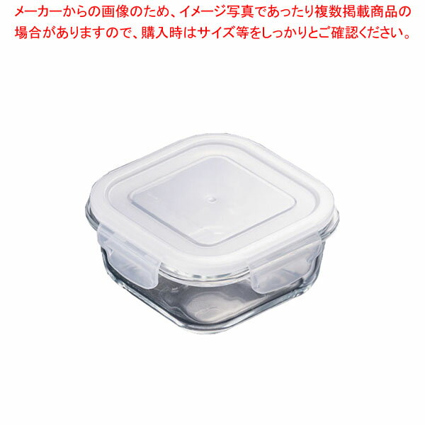【まとめ買い10個セット品】耐熱ガラス保存容器 正方形 4325 1170ml【メイチョー】