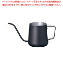 18-8コーヒードリップポット 蓋無 (耐熱ブラック塗装)350cc 【メイチョー】