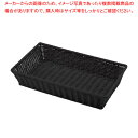 【まとめ買い10個セット品】PPベーカリーバスケット 長角1/1 BB-420-BK【メイチョー】
