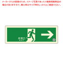 【まとめ買い10個セット品】避難口誘導標識ステッカー(中輝度蓄光式) TSN801【メイチョー】