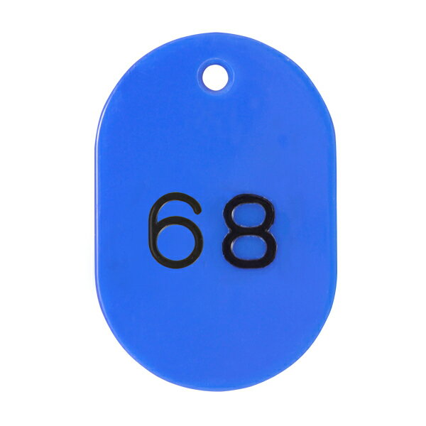 スチロール番号札 (51〜100) 大 ブルー【メイチョー】(3)