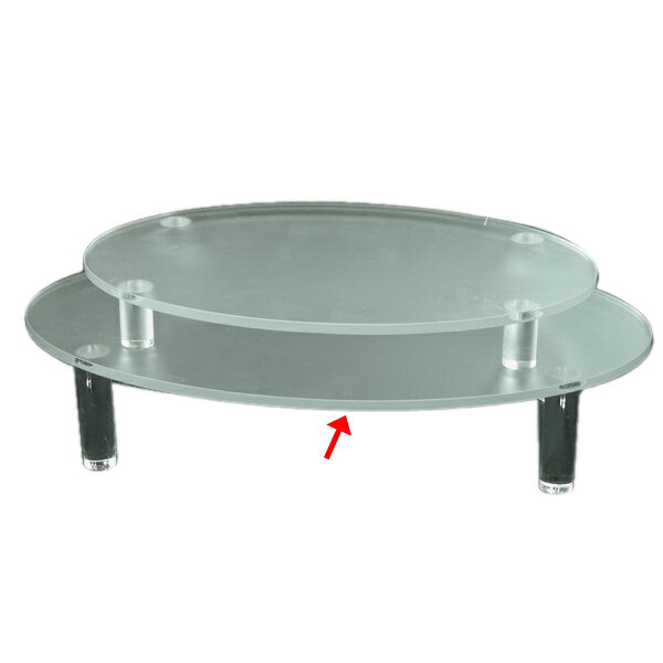 ディスプレイ台 A ダ円(マット) L【メイチョー】(3)