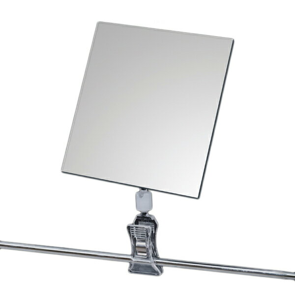 クリップ付アクリルミラー角型 小クリップ【メイチョー】
