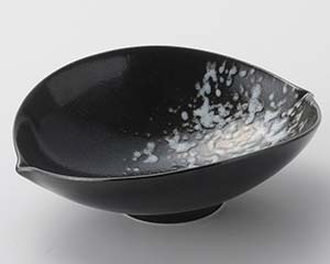 【まとめ買い10個セット品】和食器 ア018-358 白吹瀬戸黒向付【キャンセル/返品不可】【メイチョー】