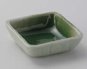 【まとめ買い10個セット品】和食器 ロ021-358 緑青磁3.0正角千代口【キャンセル/返品不可】【メイチョー】