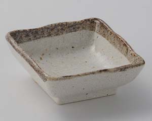 Karatsu Ware - 和食器 ミ023-388 白唐津深口正角千代口【メイチョー】
