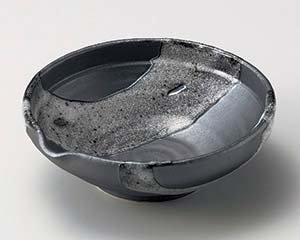 和食器 ツ029-198 天目白流片口5.0丼【メイチョー】