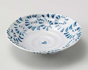 【まとめ買い10個セット品】和食器 ア037-128 手造り唐草青平鉢【キャンセル/返品不可】【メイチョー】