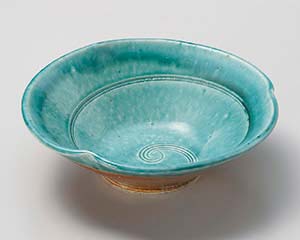 【まとめ買い10個セット品】和食器 ネ033-168 グリーン伊賀三押5.0鉢【キャンセル/返品不可】【メイチョー】