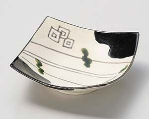 【まとめ買い10個セット品】和食器 ミ045-228 黒織部 向付【キャンセル/返品不可】【メイチョー】