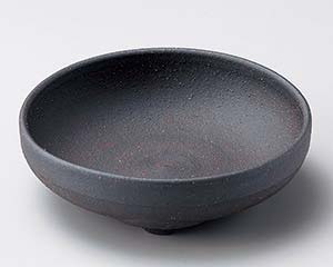 【まとめ買い10個セット品】和食器 メ047-068 炭化4.5足付中鉢【キャンセル/返品不可】【メイチョー】