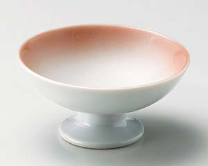 【まとめ買い10個セット品】和食器 ホ055-078 ピンク吹高台小鉢【キャンセル/返品不可】【メイチョー】