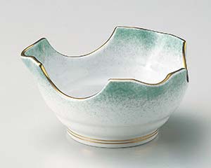 【まとめ買い10個セット品】和食器 ト057-168 ヒスイ吹割山椒小鉢【キャンセル/返品不可】【メイチョー】