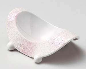 【まとめ買い10個セット品】和食器 ミ059-048 ピンク吹ラスター三ツ足小鉢【キャンセル/返品不可】【メイチョー】