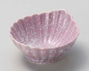【まとめ買い10個セット品】和食器 ミ063-018 紫白吹 菊形 小鉢【キャンセル/返品不可】【メイチョー】