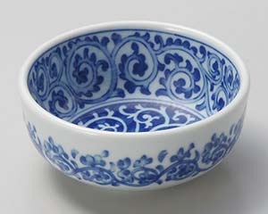 【まとめ買い10個セット品】和食器 ホ069-268 たこ唐草3.5ボール【キャンセル/返品不可】【メイチョー】