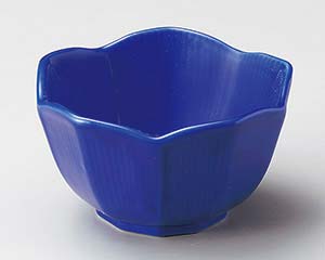 【まとめ買い10個セット品】和食器 ア073-308 ルリ桔梗型3.3小鉢【キャンセル/返品不可】【メイチョー】