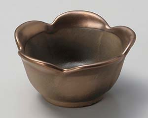 【まとめ買い10個セット品】和食器 ロ071-388 銅彩 花小鉢(大)【キャンセル/返品不可】【メイチョー】