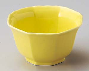 【まとめ買い10個セット品】和食器 ロ072-118 黄春八角小鉢(小)【キャンセル/返品不可】【メイチョー】