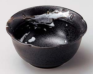 【まとめ買い10個セット品】和食器 イ073-358 黒結晶筆散し3.2小鉢【キャンセル/返品不可】【メイチョー】