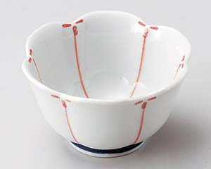 【まとめ買い10個セット品】和食器 ロ074-018 赤梅割小鉢(大)【キャンセル/返品不可】【メイチョー】