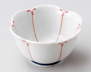 【まとめ買い10個セット品】和食器 ロ074-028 赤梅割小鉢(小)【キャンセル/返品不可】【メイチョー】
