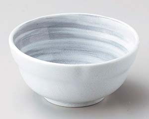 【まとめ買い10個セット品】和食器 オ074-628 粉引グレー刷毛目3.5小鉢【キャンセル/返品不可】【メイチョー】
