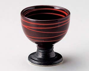 【まとめ買い10個セット品】和食器 ユ075-228 セレン赤渦高台小付【キャンセル/返品不可】【メイチョー】