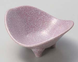 【まとめ買い10個セット品】和食器 キ077-148 紫白吹き三ツ足小付【キャンセル/返品不可】【メイチョー】