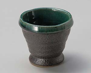 【まとめ買い10個セット品】和食器 ユ083-368 鉄釉ヒスイ高台珍味【キャンセル/返品不可】【メイチョー】