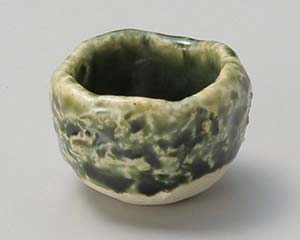 【まとめ買い10個セット品】和食器 ミ087-068 織部つぼ形珍味鉢【キャンセル/返品不可】【メイチョー】