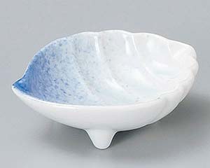 【まとめ買い10個セット品】和食器 チ087-248 吹墨巻貝型珍味【キャンセル/返品不可】【メイチョー】