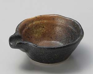 【まとめ買い10個セット品】和食器 カ086-258 黒備前吹片口7cmミニ小付【キャンセル/返品不可】【メイチョー】