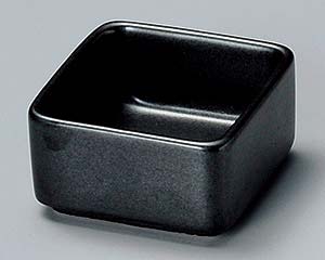 【まとめ買い10個セット品】和食器 ネ088-268 黒結晶角珍味【キャンセル/返品不可】【メイチョー】