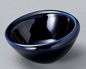 【まとめ買い10個セット品】和食器 ホ086-208 ルリななめ珍味【キャンセル/返品不可】【メイチョー】