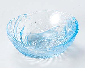 【まとめ買い10個セット品】和食器 ハ089-408 荒波(ブルー)豆珍味(ガラス)【キャンセル/返品不可】【メイチョー】